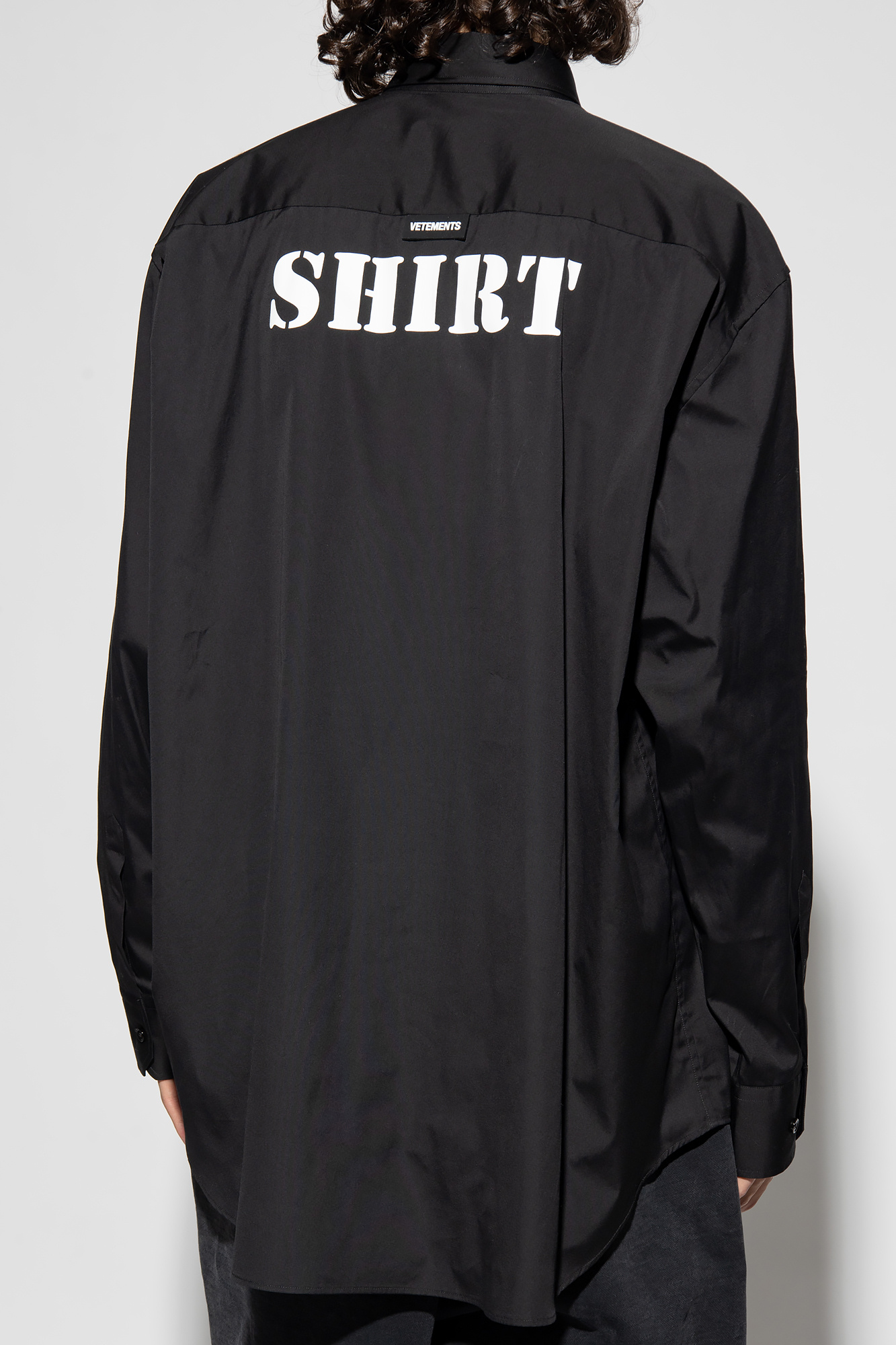 IetpShops Benin Black Oversize shirt VETEMENTS Reclaimed